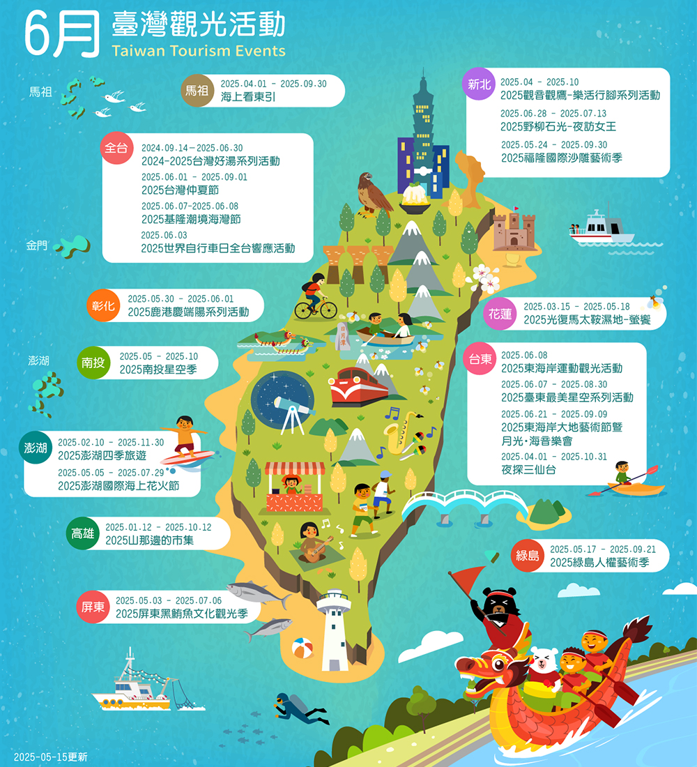 6月精彩活動盡在臺灣觀光活動